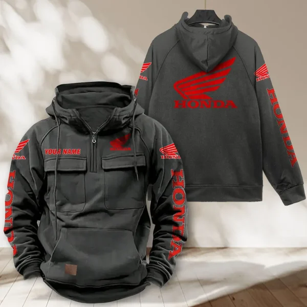 Honda Motorcycle Tactical Vintage-Hoodie VITPJ197 - Image 4