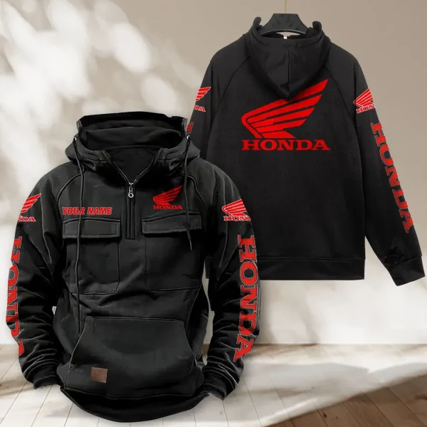 Honda Motorcycle Tactical Vintage-Hoodie VITPJ197 - Image 5