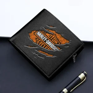 Harley-Davidson VDMLTW005 2D Leather Wallet Multicolor