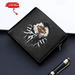 Harley-Davidson VDMLTW007 2D Leather Wallet Multicolor