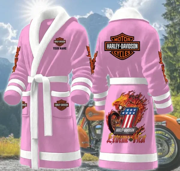 Harley Davidson Luxurious Comfort Meets Sporty Style Bathrobe