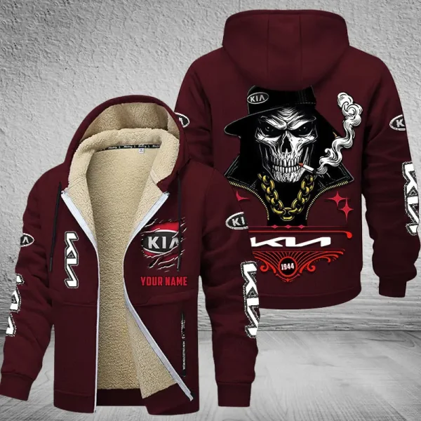 Kia NNPZC303 Men’s Thickened Zipper Hoodies - Image 4