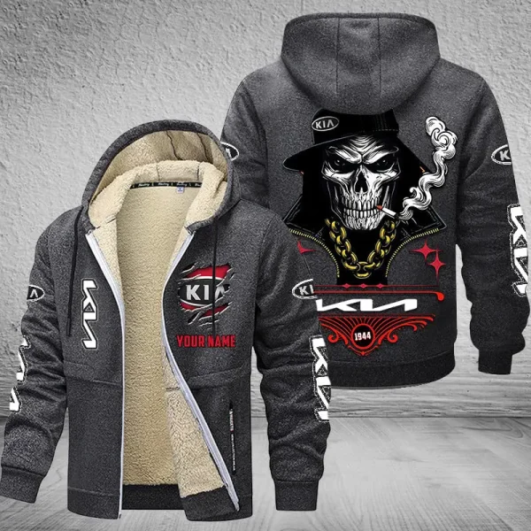 Kia NNPZC303 Men’s Thickened Zipper Hoodies - Image 7