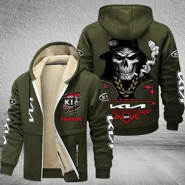 Kia NNPZC303 Men’s Thickened Zipper Hoodies - Image 8