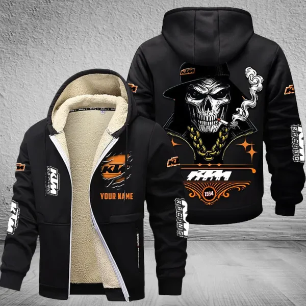 KTM Racing NNPZC304 Men’s Thickened Zipper Hoodies