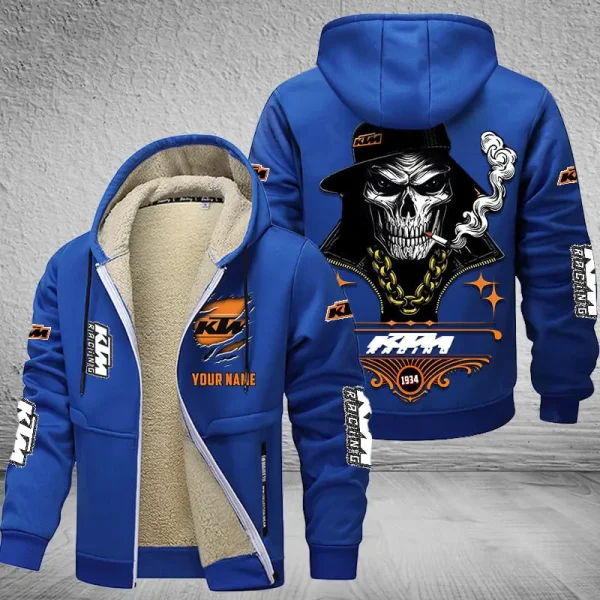 KTM Racing NNPZC304 Men’s Thickened Zipper Hoodies - Image 6