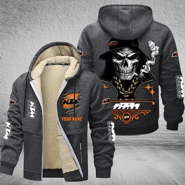 KTM Racing NNPZC304 Men’s Thickened Zipper Hoodies - Image 7