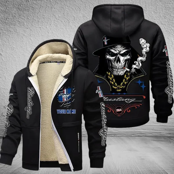 Ford Mustang NNPZC287 Men’s Thickened Zipper Hoodies