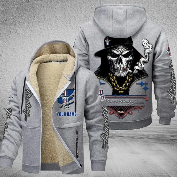 Ford Mustang NNPZC287 Men’s Thickened Zipper Hoodies - Image 5