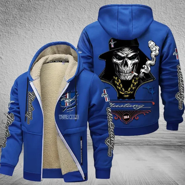 Ford Mustang NNPZC287 Men’s Thickened Zipper Hoodies - Image 6