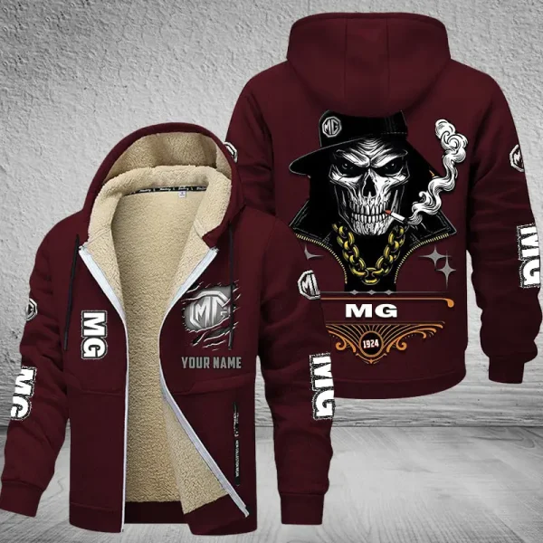 MG Car NNPZC317 Men’s Thickened Zipper Hoodies - Image 5