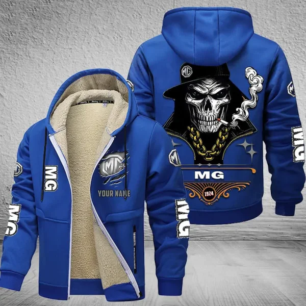 MG Car NNPZC317 Men’s Thickened Zipper Hoodies - Image 7
