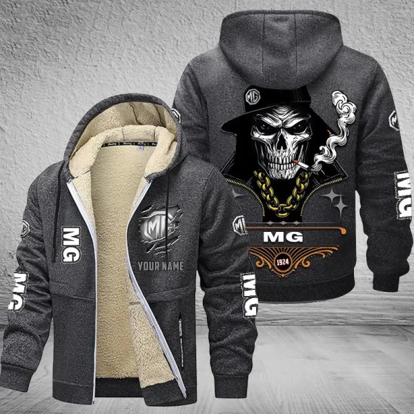 MG Car NNPZC317 Men’s Thickened Zipper Hoodies - Image 8