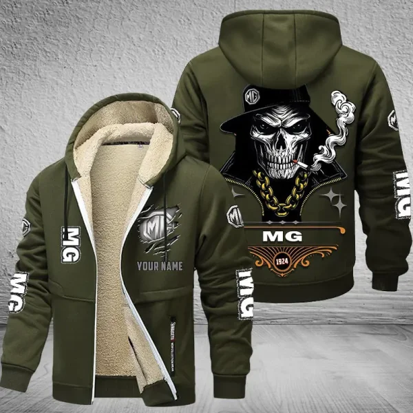 MG Car NNPZC317 Men’s Thickened Zipper Hoodies - Image 9