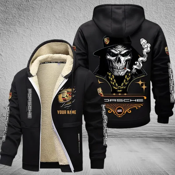 Porsche NNPZC329 Men’s Thickened Zipper Hoodies - Image 2
