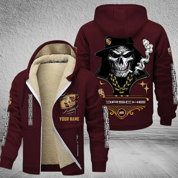 Porsche NNPZC329 Men’s Thickened Zipper Hoodies - Image 5