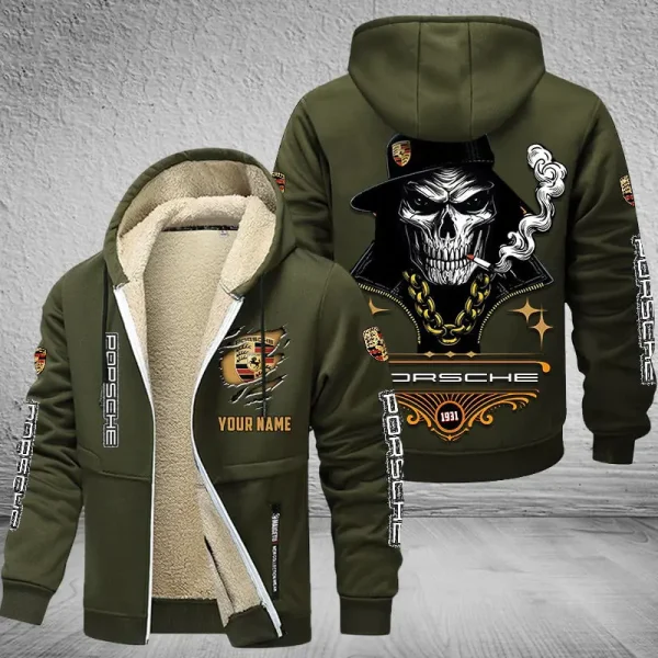 Porsche NNPZC329 Men’s Thickened Zipper Hoodies - Image 9