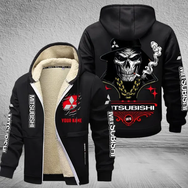 Mitsubishi NNPZC320 Men’s Thickened Zipper Hoodies - Image 2