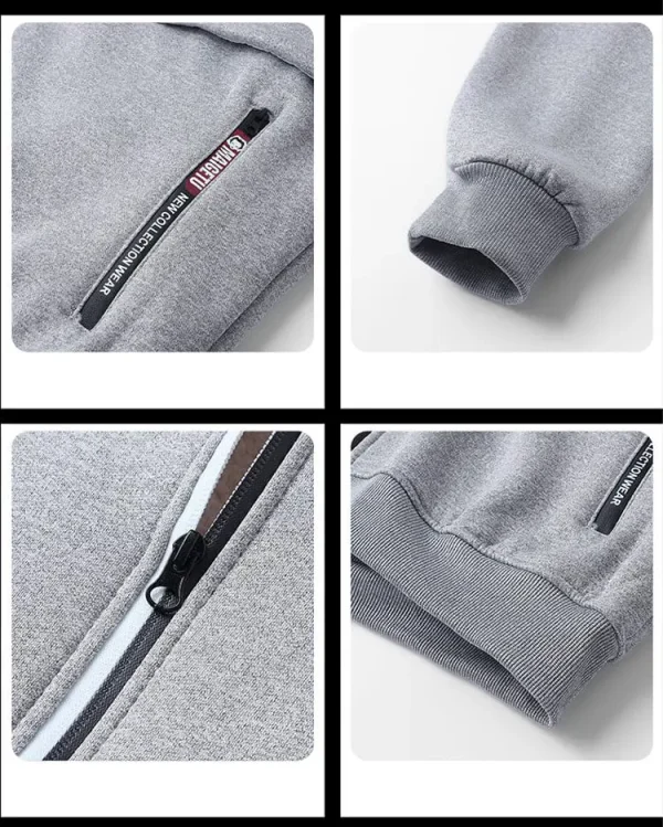 Mitsubishi NNPZC320 Men’s Thickened Zipper Hoodies - Image 3
