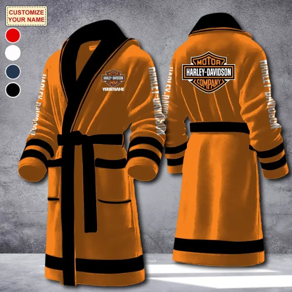 Harley Davidson Luxurious Comfort Meets Sporty Style Bathrobe