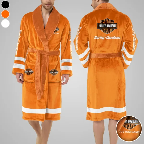 Harley Davidson Luxurious Comfort Meets Sporty Style Bathrobe