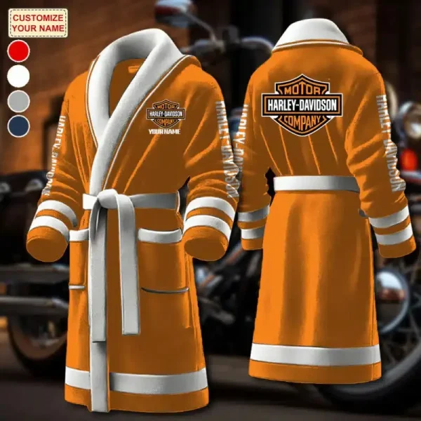 Harley Davidson Luxurious Comfort Meets Sporty Style Bathrobe