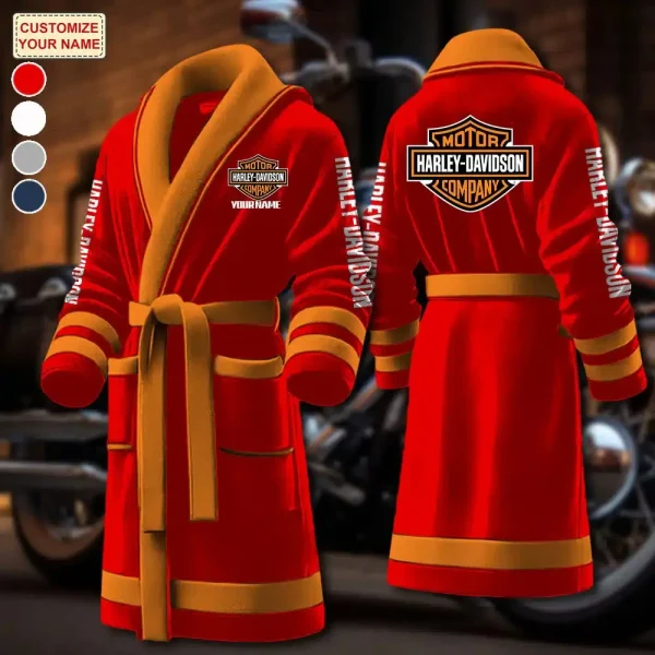 Harley Davidson Luxurious Comfort Meets Sporty Style Bathrobe