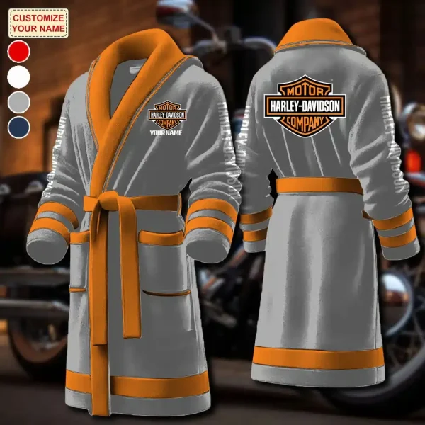 Harley Davidson Luxurious Comfort Meets Sporty Style Bathrobe