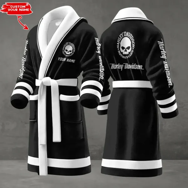 Harley Davidson Luxurious Comfort Meets Sporty Style Bathrobe-VDBATHROBE030