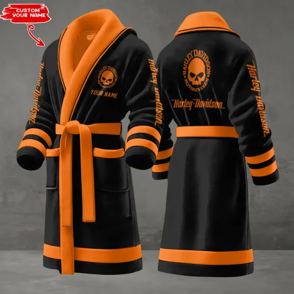 Harley Davidson Luxurious Comfort Meets Sporty Style Bathrobe-VDBATHROBE031