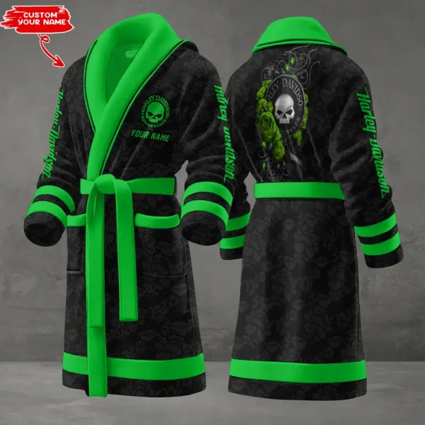 Harley Davidson Luxurious Comfort Meets Sporty Style Bathrobe-VDBATHROBE036