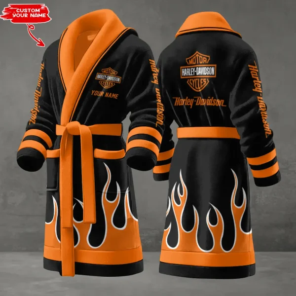 Harley Davidson Luxurious Comfort Meets Sporty Style Bathrobe-VDBATHROBE044