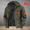 Harley Davidson Men’s Casual Padded Jacket Hooded VDPJH016-Green