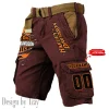Harley Davidson Pocket Print Cargo Shorts trending 2025 (Belt Not Included) VDMCS031