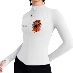 Fox Racing Women's Tracksuit Jacket Slim Fit Long Sleeved Fitness Coat Yoga Tops MTTWAJ007