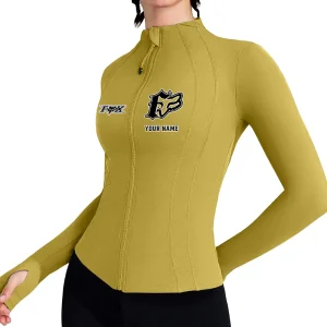 Fox Racing Women's Tracksuit Jacket Slim Fit Long Sleeved Fitness Coat Yoga Tops MTTWAJ008