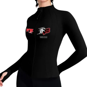 Fox Racing Women's Tracksuit Jacket Slim Fit Long Sleeved Fitness Coat Yoga Tops MTTWAJ010