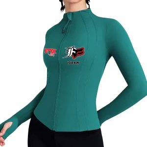 Fox Racing Women's Tracksuit Jacket Slim Fit Long Sleeved Fitness Coat Yoga Tops MTTWAJ010
