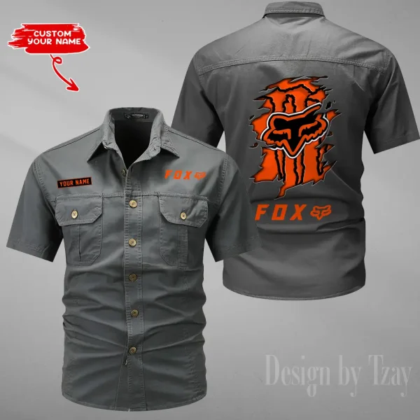 Fox Racing Summer Men's Wear Short Sleeve Cotton Military Travel MTTCCS019 - Image 4