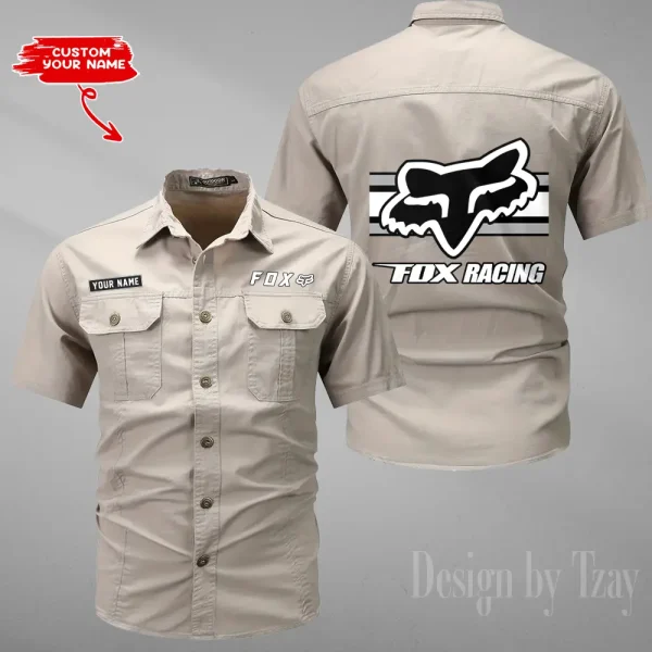 Fox Racing Summer Men's Wear Short Sleeve Cotton Military Travel MTTCCS020 - Image 2