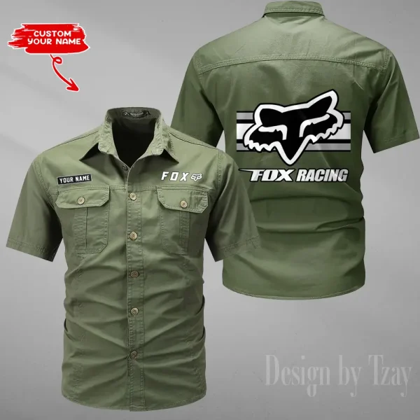 Fox Racing Summer Men's Wear Short Sleeve Cotton Military Travel MTTCCS020 - Image 4