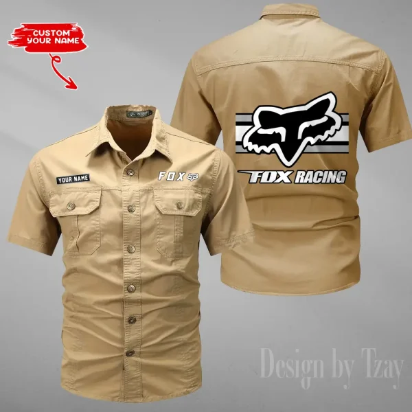 Fox Racing Summer Men's Wear Short Sleeve Cotton Military Travel MTTCCS020 - Image 5