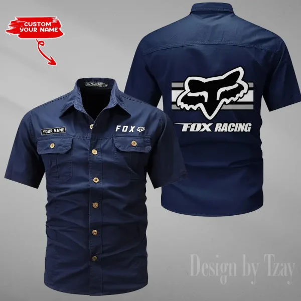 Fox Racing Summer Men's Wear Short Sleeve Cotton Military Travel MTTCCS020 - Image 6