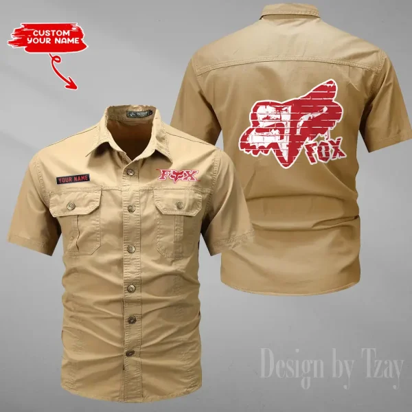 Fox Racing Summer Men's Wear Short Sleeve Cotton Military Travel MTTCCS021
