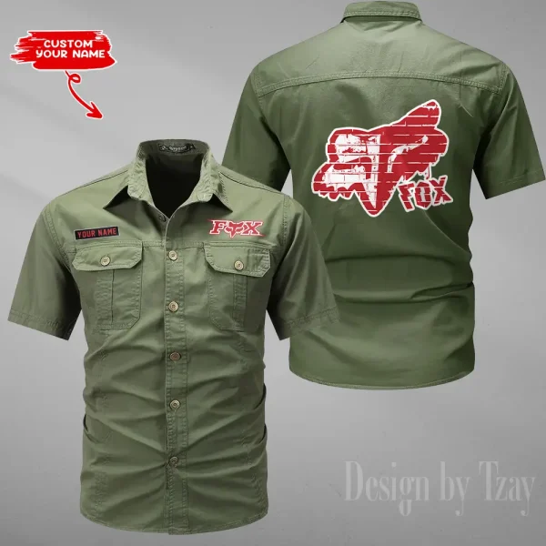 Fox Racing Summer Men's Wear Short Sleeve Cotton Military Travel MTTCCS021 - Image 3