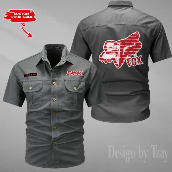 Fox Racing Summer Men's Wear Short Sleeve Cotton Military Travel MTTCCS021 - Image 4