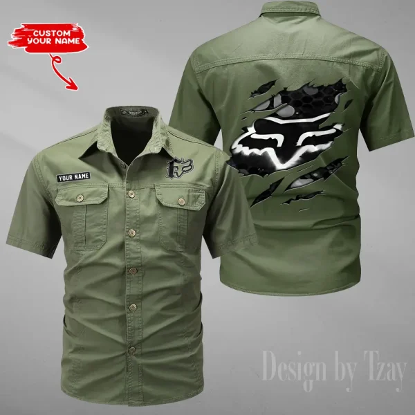 Fox Racing Summer Men's Wear Short Sleeve Cotton Military Travel MTTCCS023 - Image 3
