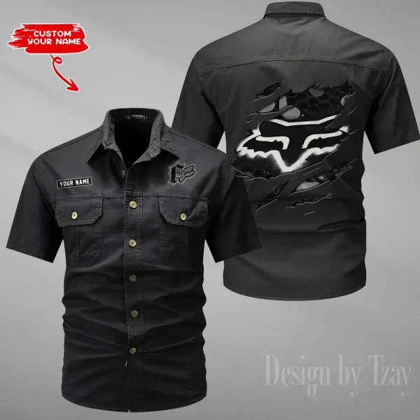 Fox Racing Summer Men's Wear Short Sleeve Cotton Military Travel MTTCCS023 - Image 6