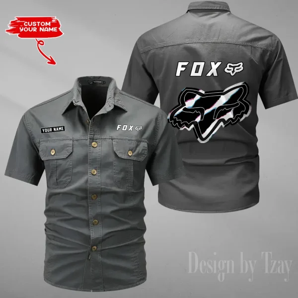 Fox Racing Summer Men's Wear Short Sleeve Cotton Military Travel MTTCCS024 - Image 3