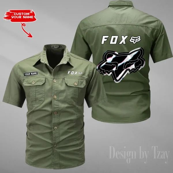 Fox Racing Summer Men's Wear Short Sleeve Cotton Military Travel MTTCCS024 - Image 4